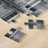 パリで造る旅行|白黒ヴィンテージ ジグソーパズル (側面)