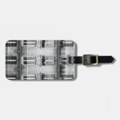 パリで造る旅行|白黒ヴィンテージ ラゲッジタグ (正面横)