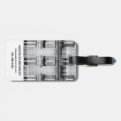 パリで造る旅行|白黒ヴィンテージ ラゲッジタグ (裏面横)