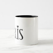 パリとエッフェル塔と恋 ツートーンマグカップ (中央)