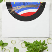 パリとクラウンエッフェルタワーキッチンタオル キッチンタオル (折り畳み)