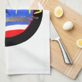 パリとクラウンエッフェルタワーキッチンタオル キッチンタオル (四つ折り)