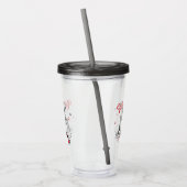 パリとコーヒー、赤 アクリルタンブラー (左)