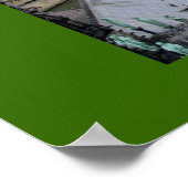 パリとセーヌ川のノートルダム ポスター (角)