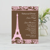 パリとチョコレートのレハーサルディナー 招待状 (スタンド正面)