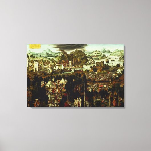 パリとトロイア戦争の判決, 1540 キャンバスプリント (正面)