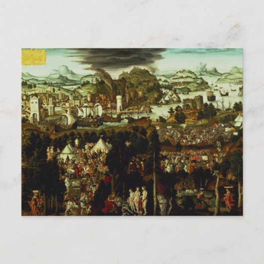 パリとトロイア戦争の判決， 1540 ポストカード (正面)