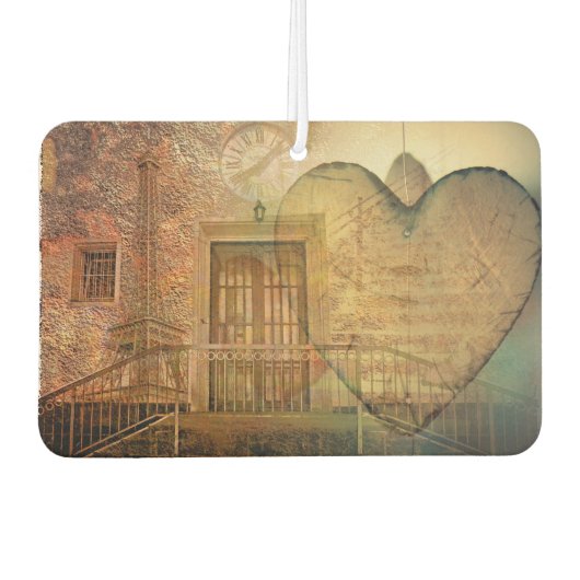 パリとハートコラージュ カーエアーフレッシュナー (正面)