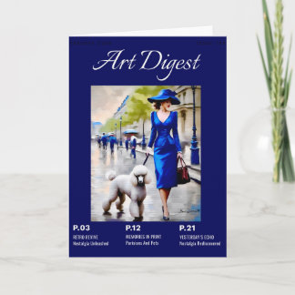 パリとペットのプードル カード