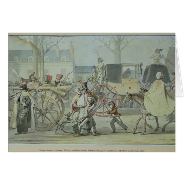 パリに入っているけが人のフランスのな兵士 (正面横)