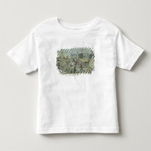 パリに入っているけが人のフランスのな兵士 トドラーTシャツ