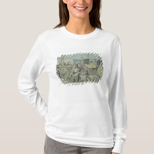 パリに入っているけが人のフランスのな兵士 Tシャツ (正面)
