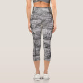 パリのお土産は白黒パターン カプリレギンス (裏面)