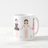 パリのお嬢様マグ コーヒーマグカップ (正面右)
