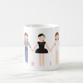 パリのお嬢様マグ コーヒーマグカップ (中央)