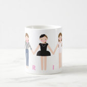 パリのお嬢様マグ コーヒーマグカップ (中央)