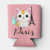 パリのかわいい猫 缶クーラー (裏面)