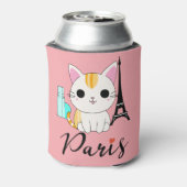 パリのかわいい猫 缶クーラー (缶裏面)