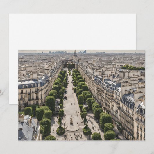 パリのご招待 招待状 (正面/裏面)