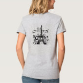 パリのだれでも女性のTシャツ。 Tシャツ (裏面)