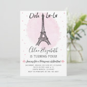 パリのアイコン的存在であるエiffel塔の招待状　あらゆるイベントに！ 招待状 (スタンド正面)