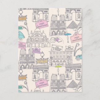 パリのアイコン ポストカード