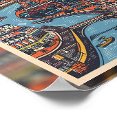 パリのアイコン：光のハート ポスター (角)