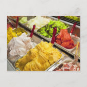 パリのアイスクリームの味 ポストカード (正面)