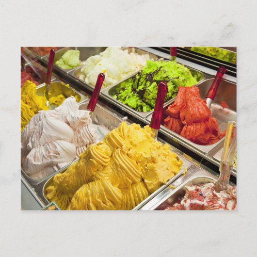 パリのアイスクリームの味 ポストカード (正面)