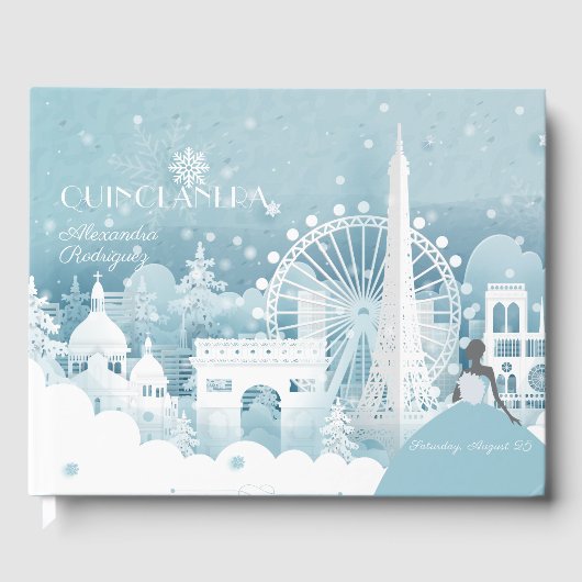 パリのアイスブルー冬 ゲストブック (正面)