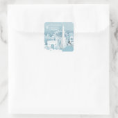 パリのアイスブルー冬 スクエアシール (バッグ)