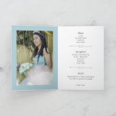 パリのアイスブルー冬 招待状 (内部)