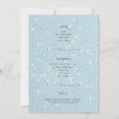 パリのアイスブルー冬 招待状 (裏面)