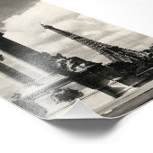 パリのアレキサンダーIII橋とエッフェルタワー フォトプリント (角)