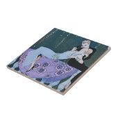 パリのアールデコのタイルの花火 タイル (側面)