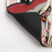 パリのアールデコのマウスパッドのエレガントな女性 マウスパッド (コーナー)