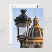 パリのアール橋の愛の南京錠 ポストカード (正面/裏面)