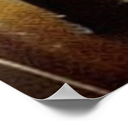 パリのウェット夕べエッフェルトゥワー印象派 ポスター (角)