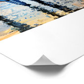 パリのウォールアートポスタープリント鮮やかな色 ポスター (角)