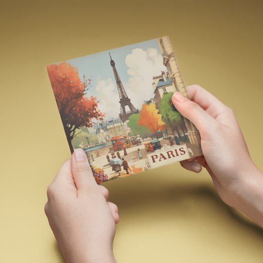 パリのエッフェル塔のヴィンテージ旅行ポスター