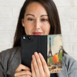 パリのエッフェル塔のヴィンテージ旅行ポスター GALAXY S5 ウォレットケース<br><div class="desc">パリの中心部のヴィンテージ旅行ポスターとエッフェル塔が背景</div>