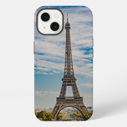 パリのエッフェル塔 iPhoneケース (裏面)