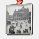 パリのオペラハウスの一般的な見解 メタルオーナメント (左)