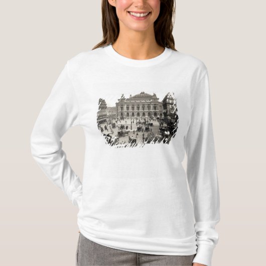 パリのオペラハウスの眺め、1890-99年 Tシャツ (正面)