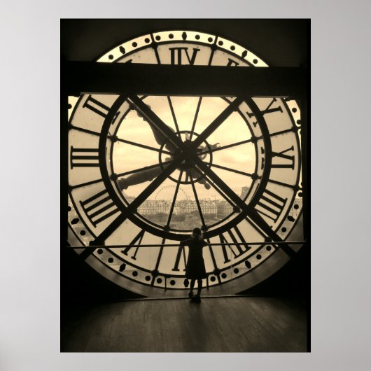 パリのオルセー美術館からの眺め ポスター (正面)