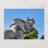 パリのオルセー美術館の外にある象の像 ポストカード (正面)