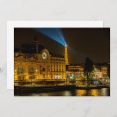 パリのオルセー美術館の夜 招待状 (正面/裏面)