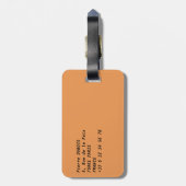 パリのオルセー美術館 夜 ラゲッジタグ (裏面縦)