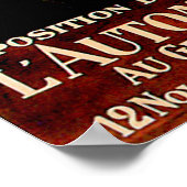 パリのオートショー1907 ~ヴィンテージ自動車広告 ポスター (角)