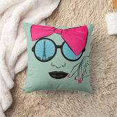 パリのオーバーサイズボウ顔 クッション (ブランケット)